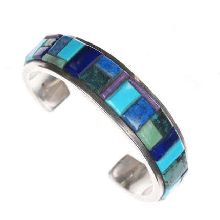 6.5" Donald Douglas Navajo Sterling cobblestone cuff bracelet - Estate Fresh Austin