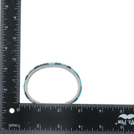 6.5" Donald Douglas Navajo Sterling cobblestone cuff bracelet - Estate Fresh Austin