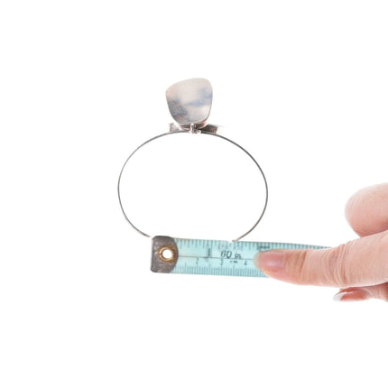 6.5" Eduardo Tijerina Modernist Sterling and Jasper bracelet - Estate Fresh Austin