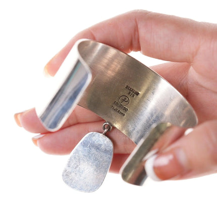 6.5" Eduardo Tijerina Modernist Sterling and Jasper bracelet - Estate Fresh Austin