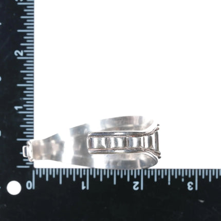 6.5" GBJ Vintage Native American sterling cuff bracelet with turquoise - Estate Fresh Austin