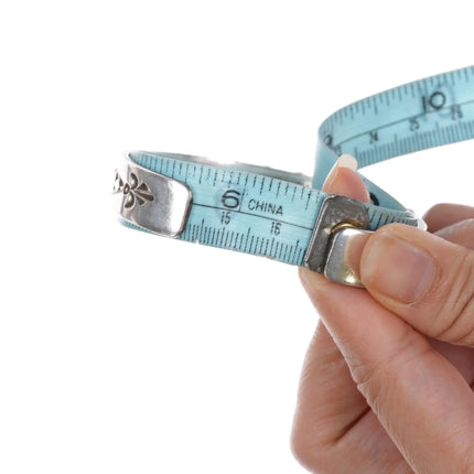 6.5" Hemerson Brown Navajo sterling cuff bracelet with Royston turquoise - Estate Fresh Austin