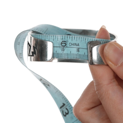 6.5" Marcus Coochwikvia Hopi Hopicrafts silver high grade turquoise cuff bracelet - Estate Fresh Austin