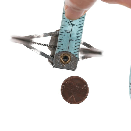 6.5" Native American Sterling Kokopelli cuff bracelet - Estate Fresh Austin