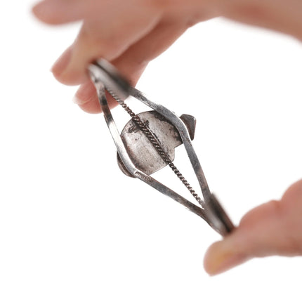 6.5" Native American Sterling Kokopelli cuff bracelet - Estate Fresh Austin