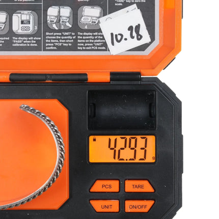 6.5" Navajo sterling vintage twisted wire cuff bracelet - Estate Fresh Austin