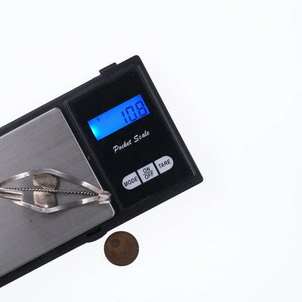 6.5" Navajo turquoise and coral sterling bracelet - Estate Fresh Austin