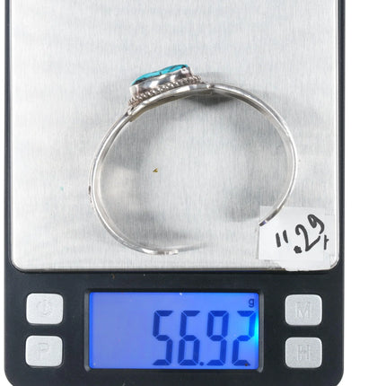 6.5" Nick Bill Navajo sterling and turquoise cuff bracelet - Estate Fresh Austin