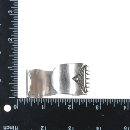 6.5" Nick Bill Navajo sterling and turquoise cuff bracelet - Estate Fresh Austin