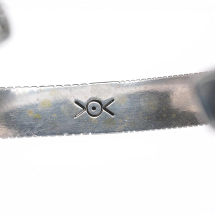 6.5" Norbert Peshlakai Navajo sterling forged cuff bracelet - Estate Fresh Austin