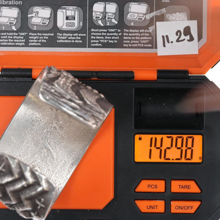 6.5" Philander Begay - Navajo Yeibichai Tufa cast cuff bracelet nice turquoise - Estate Fresh Austin