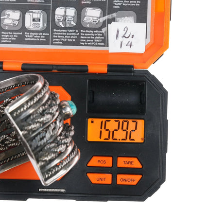 6.5" Roger Francisco Navajo Huge sterling turquoise row cuff bracelet - Estate Fresh Austin