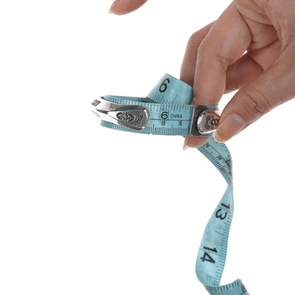 6.5" Roger Skeet Jr Navajo Ingot silver Carinated Cuff bracelet - Estate Fresh Austin