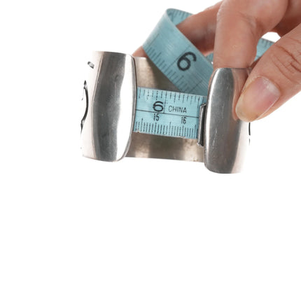 6.5" Southwestern sterling Kokopelli cuff bracelet - Estate Fresh Austin