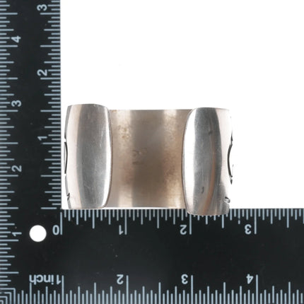 6.5" Southwestern sterling Kokopelli cuff bracelet - Estate Fresh Austin