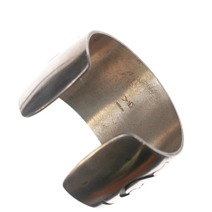 6.5" Southwestern sterling Kokopelli cuff bracelet - Estate Fresh Austin