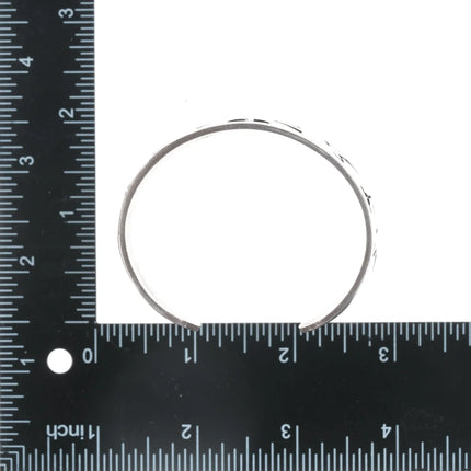 6.5" Southwestern sterling Kokopelli cuff bracelet - Estate Fresh Austin