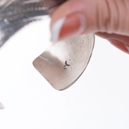 6.5" Vintage Native American silver bracelet - Estate Fresh Austin