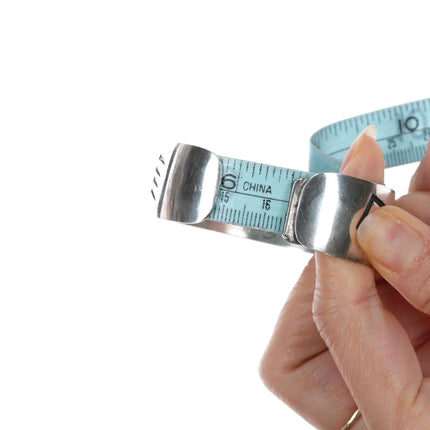 6.5" Vintage Navajo Overlay claw design cuff bracelet sterling - Estate Fresh Austin