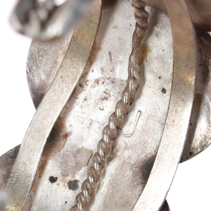 6.5" Vintage Navajo Pilot Mountain turquoise sterling cuff bracelet Jeff James - Estate Fresh Austin