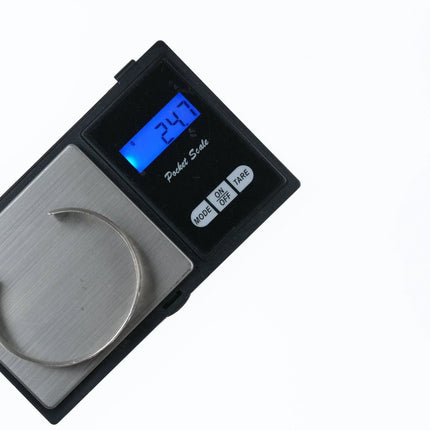 6.5" Vintage Navajo Stamped silver bracelet - Estate Fresh Austin