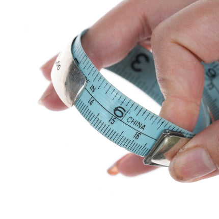 6.5" Vintage Navajo Stamped silver bracelet - Estate Fresh Austin