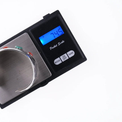 6.5" Vintage Navajo Stamped silver shadowbox bracelet with turquoise and coral - Estate Fresh Austin