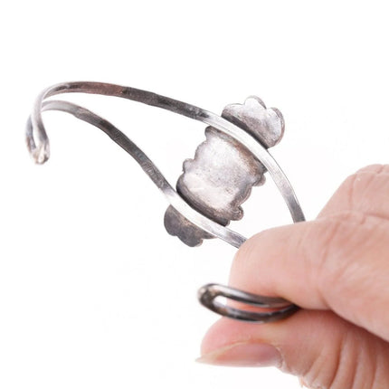 6.5" Vintage Navajo sterling and turquoise bracelet - Estate Fresh Austin