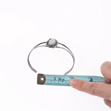 6.5" Vintage Navajo sterling and turquoise bracelet - Estate Fresh Austin