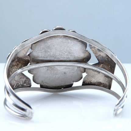 6.5" Vintage Navajo Sterling Turquoise cuff bracelet - Estate Fresh Austin