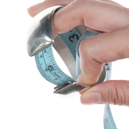 6/5" Vintage Southwestern silver bracelet - Estate Fresh Austin