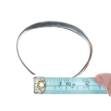 6/5" Vintage Southwestern silver bracelet - Estate Fresh Austin