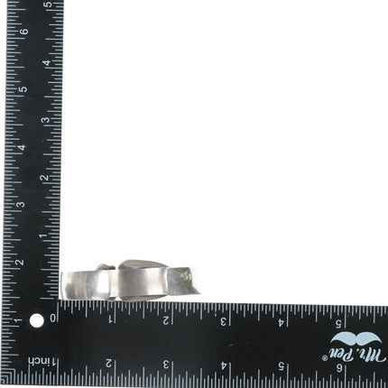 6.5" Vintage Southwestern Sterling Jasper cuff bracelet - Estate Fresh Austin