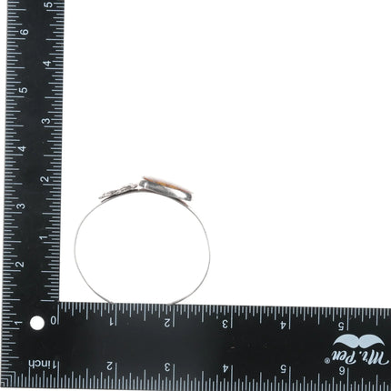 6.5" Vintage Southwestern Sterling Jasper cuff bracelet - Estate Fresh Austin