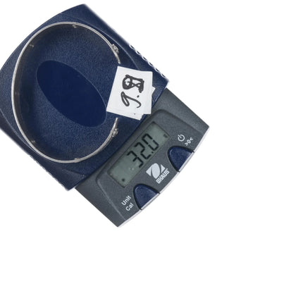 6.5" vintage sterling Beer can label cuff bracelet - Estate Fresh Austin