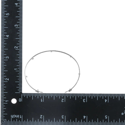 6.5" vintage sterling Beer can label cuff bracelet - Estate Fresh Austin