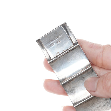 6.5" Vintage Sterling Siam 8 Precious things bracelet - Estate Fresh Austin