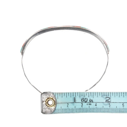 6.5" Vintage Vicki Westika Zuni Intarsia inlay bracelet - Estate Fresh Austin