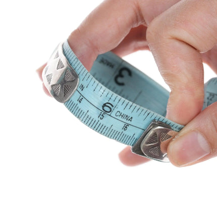 6.5" Vintage Vicki Westika Zuni Intarsia inlay bracelet - Estate Fresh Austin