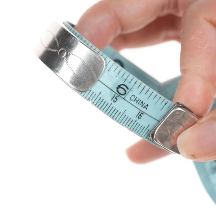 6.5" Vintage Zuni channel inlay silver onyx cuff bracelet - Estate Fresh Austin