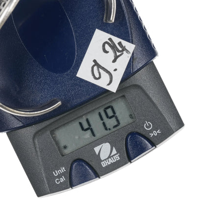 6.5"CJT 1970's Native American silver, turquoise, coral cuff bracelet - Estate Fresh Austin