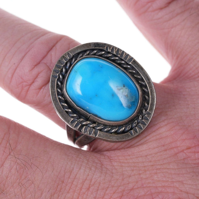 Vintage Navajo Sterling and turquoise ring