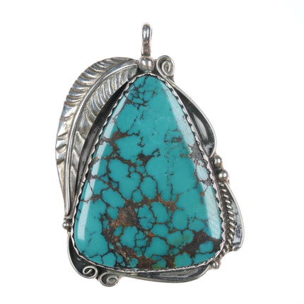 Vintage Navajo sterling and turquoise pendant