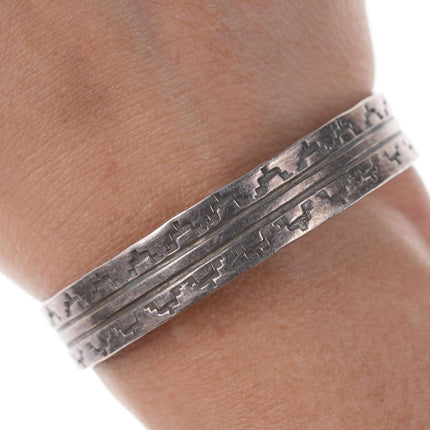 Vintage Sterling-Manschettenarmband der amerikanischen Ureinwohner