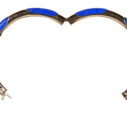 Vintage Gump's 14k gold Lapis Bangle Bracelet