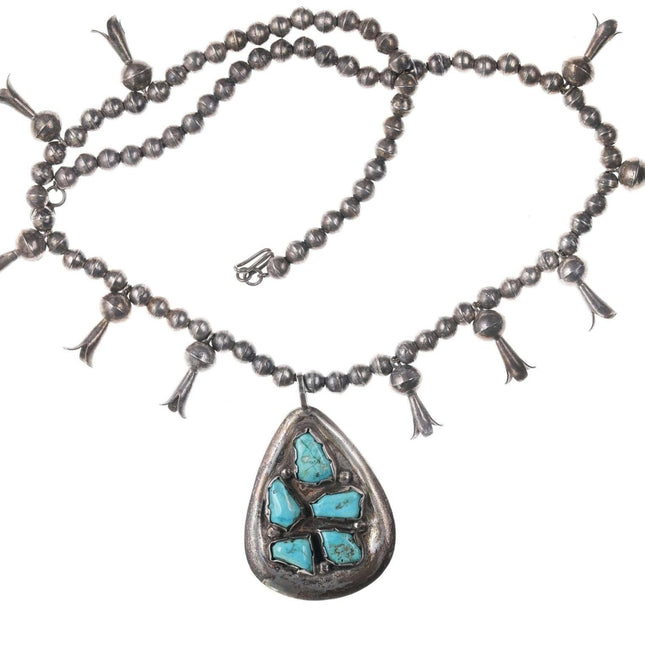 Vintage Native American Squash blossom necklace