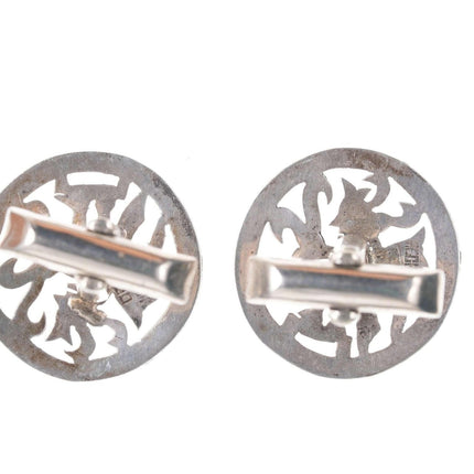 Vintage Guatemalan 900 silver Mayan style cufflinks