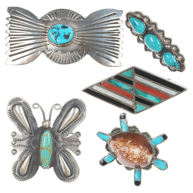 Vintage Native American Sterling Hatpin collection