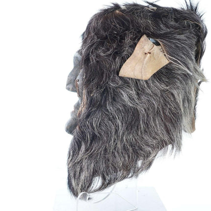 Vintage Mexican Holy Week Ceremonies fur covered mask