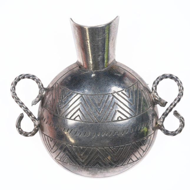 Vintage Native American Silver vase pin